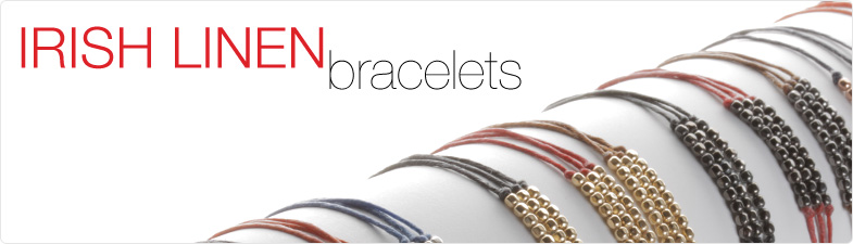 bracelets, irish linen
