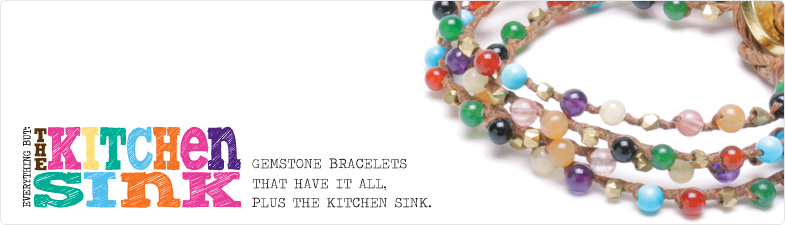 bracelets, kitchen sink