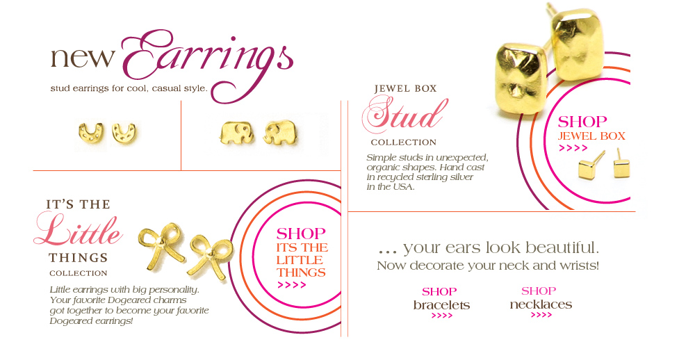 Post Modern. New Stud Earrings