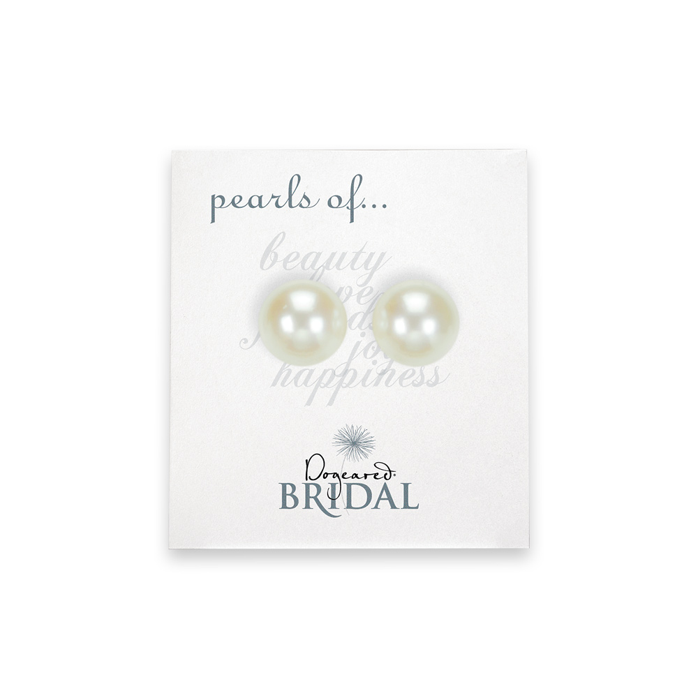 Bridal Pearl Earrings on Bridal Pearl Stud Sterling Silver Earrings   Dogeared Jewels And Gifts