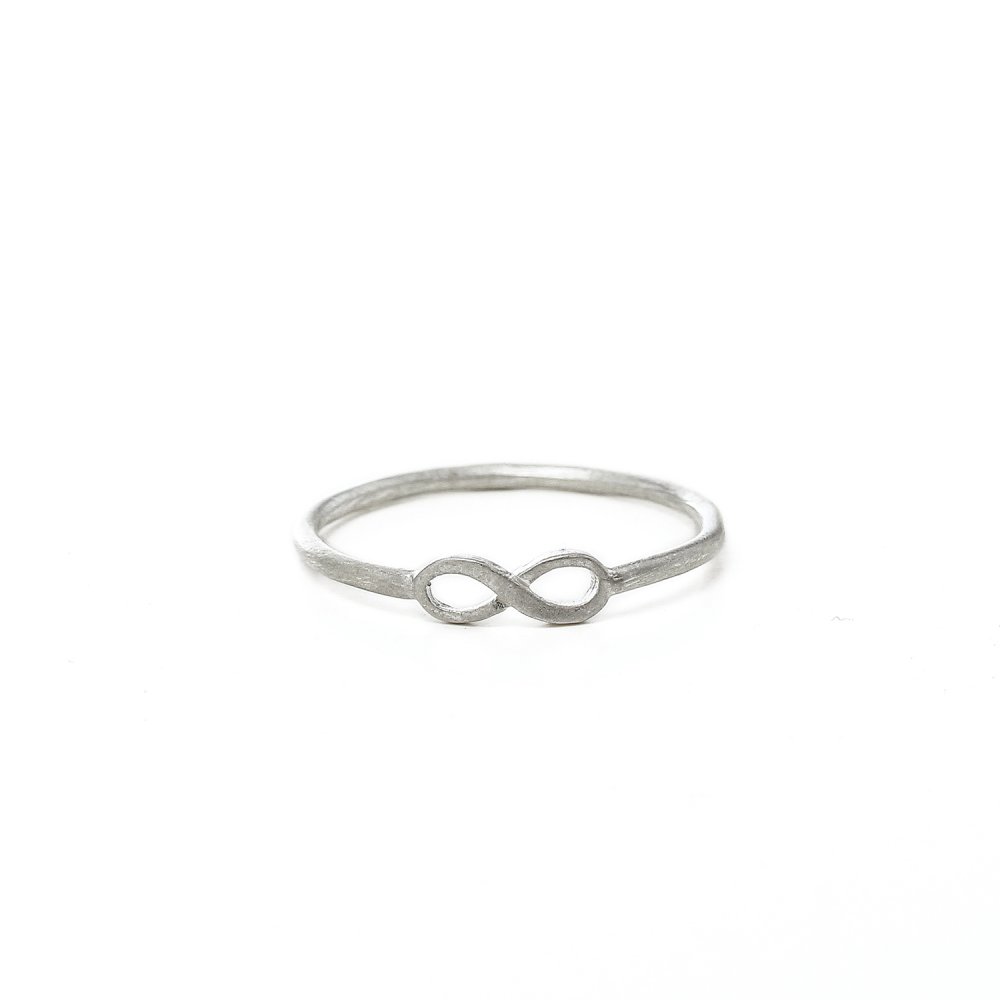home  rings  charmed  infinity ring, sterling silver, size 5
