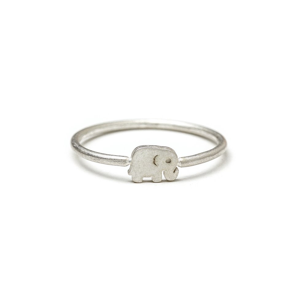 home rings charmed elephant ring, sterling silver, size 5 home rings charmed elephant ring, sterling silver, size 5