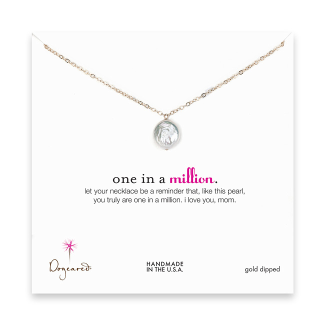 18 inches mom gold dipped necklace with 10mm white round pearl 18 inches mom gold dipped necklace with 10mm white round pearl