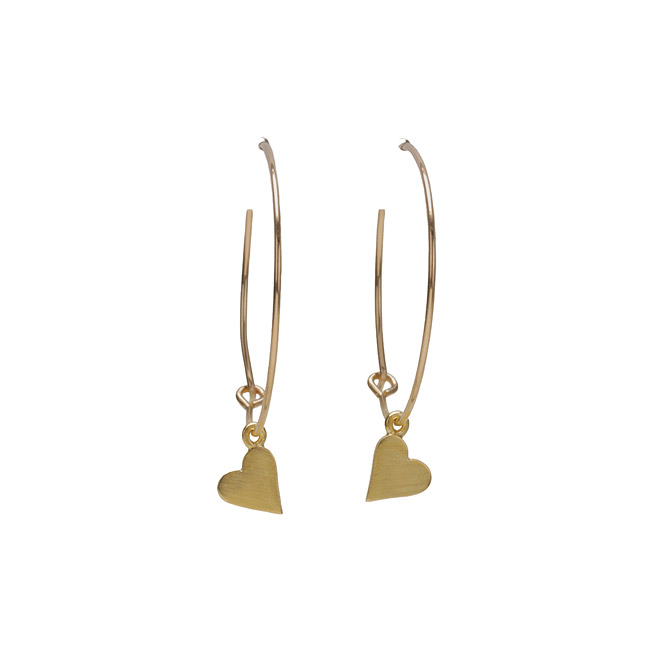 modern word karma 1 inch gold dipped heart hoop earrings modern word karma 1 inch gold dipped heart hoop earrings