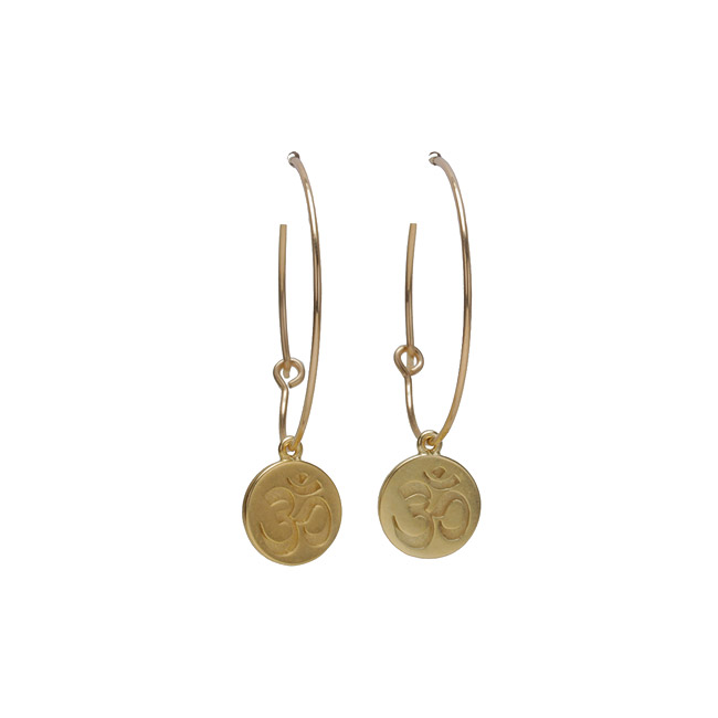 modern word 1 inch om gold dipped om symbol hoop earrings modern word 1 inch om gold dipped om symbol hoop earrings