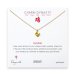 year of the rooster charm necklace, gold dipped