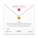 year of the pig charm necklace, gold dipped