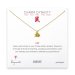 year of the rat charm necklace, gold dipped