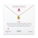 year of the tiger charm necklace, gold dipped