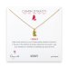 year of the rabbit charm necklace, gold dipped