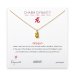 year of the dragon charm necklace, gold dipped