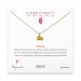 year of the horse charm necklace, gold dipped