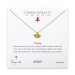 year of the sheep charm necklace, gold dipped