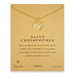 saint christopher gold dipped necklace - 18 inches