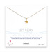 life's a beach gold dipped necklace with starfish - 18 inches