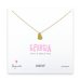 georgia necklace, gold dipped