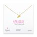 kentucky necklace, gold dipped