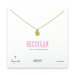 michigan necklace, gold dipped