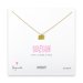 oregon necklace, gold dipped