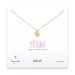 texas necklace, gold dipped