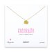 colorado necklace, gold dipped