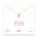 indiana necklace, gold dipped