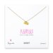 kansas necklace, gold dipped