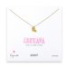 louisiana necklace, gold dipped