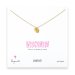 wisconsin necklace, gold dipped