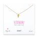 vermont necklace, gold dipped
