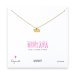 montana necklace, gold dipped