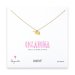oklahoma necklace, gold dipped