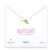 maryland necklace, gold dipped