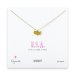 USA necklace, gold dipped