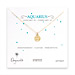 aquarius zodiac gold dipped necklace