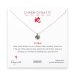 year of the snake charm necklace, sterling silver