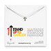 stand up to cancer sterling silver necklace
