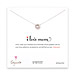 i love mom sterling silver necklace with large white pearl