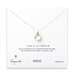 mom one in a million keshi pearl necklace, sterling silver