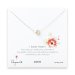 I love mom pearl necklace, sterling silver