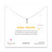 new mom necklace with sterling silver safety pin