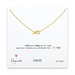 xo necklace, gold dipped