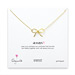 always bow gold dipped necklace