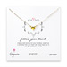 follow your heart gold dipped necklace