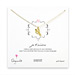je t'aime gold dipped necklace