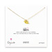 love birds gold dipped necklace