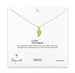 love from above angel wing necklace, gold dipped