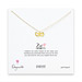 2 of hearts gold dipped necklace