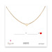 fill in the blanks gold dipped necklace - 18 inches