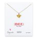 love collection bee necklace, gold dipped